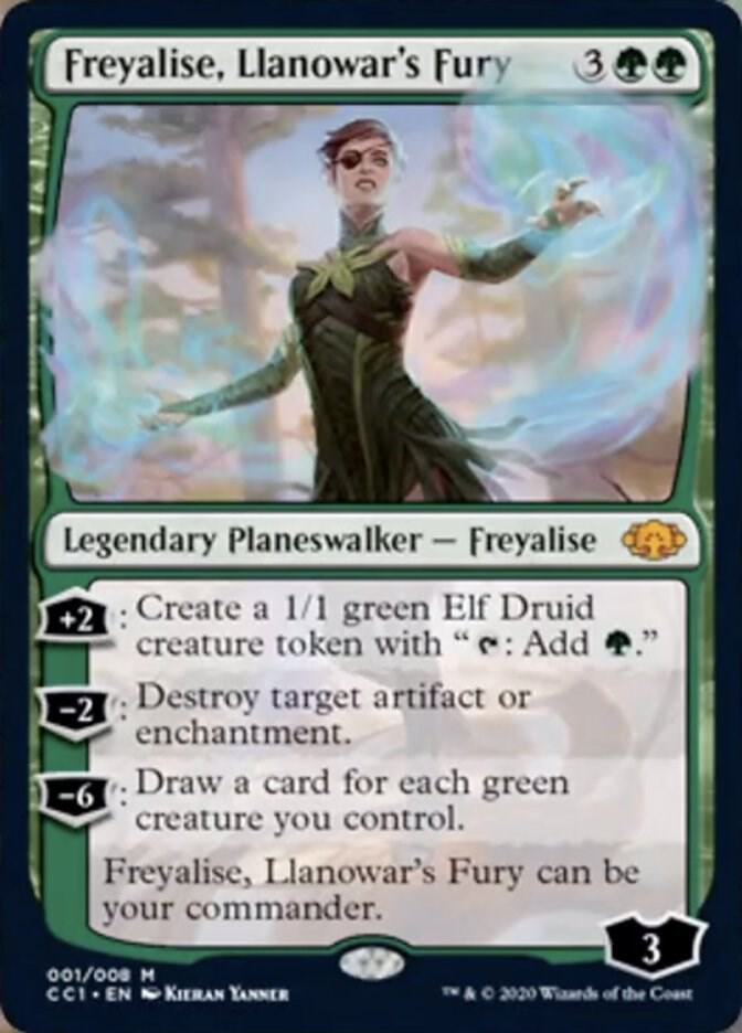 Freyalise, Llanowar's Fury 1 (Commander Collection: Green)  - Foil | Good Games Adelaide SA
