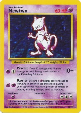 Mewtwo (10/102) [Base Set Unlimited] | Good Games Adelaide SA