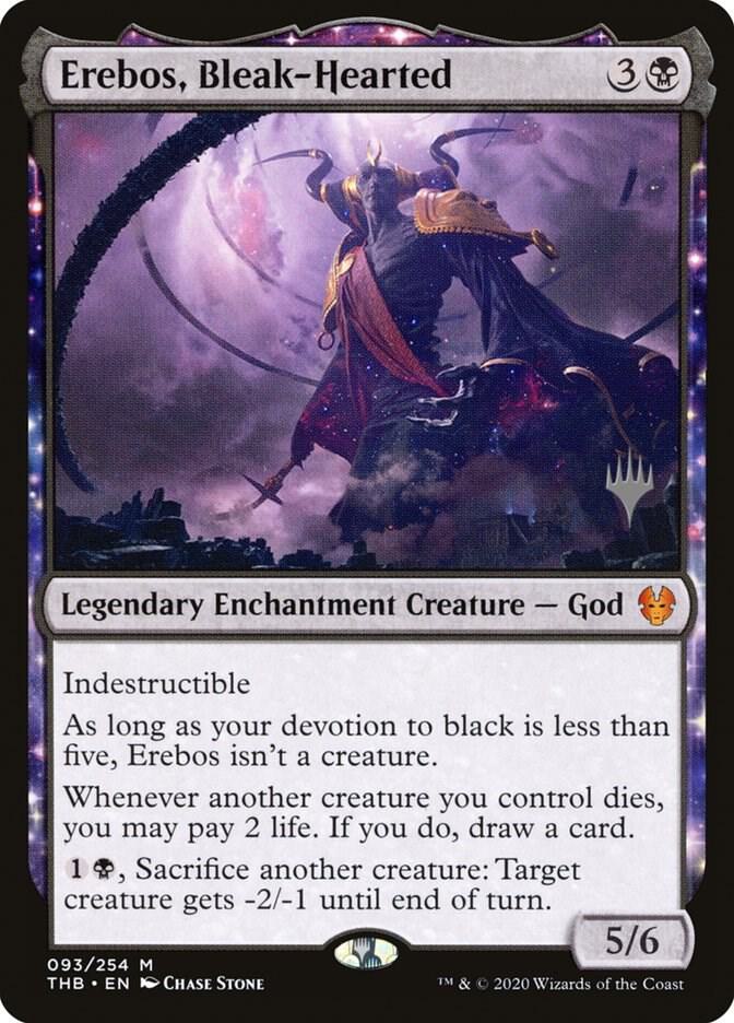 Erebos Bleak Hearted 93 (Promo Pack: Theros Beyond Death)  - Foil | Good Games Adelaide SA