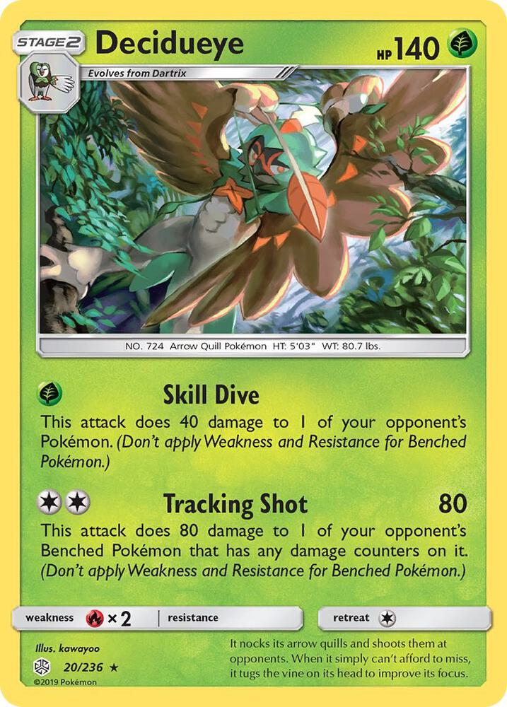 Decidueye 20/236 (SM - Cosmic Eclipse)  - Holofoil | Good Games Adelaide SA