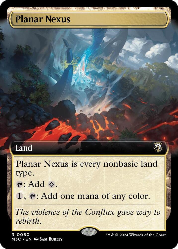 Planar Nexus 80/411 (Commander: Modern Horizons 3)  - Extended Art Ripple Foil | Good Games Adelaide SA