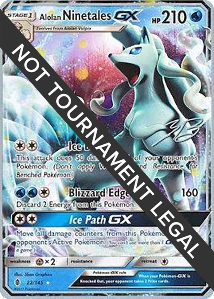 Alolan Ninetales GX 2017 Zachary Bokhari 22/145 (World Championship Decks)  | Good Games Adelaide SA