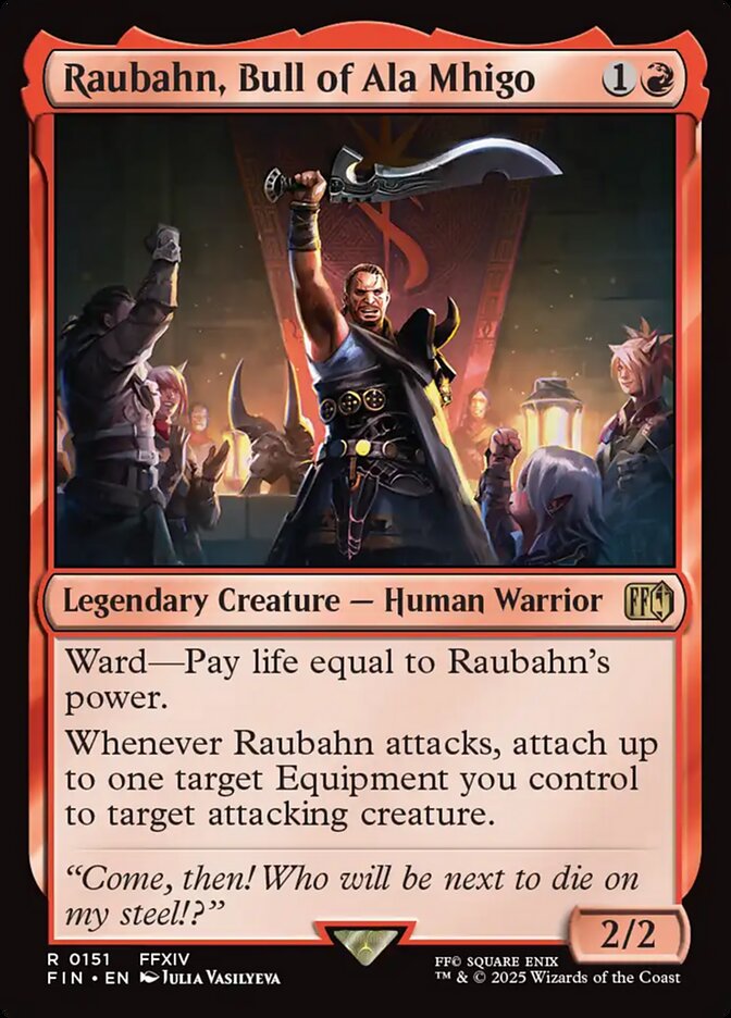 Raubahn, Bull of Ala Mhigo 151 (FINAL FANTASY)  - Foil | Good Games Adelaide SA