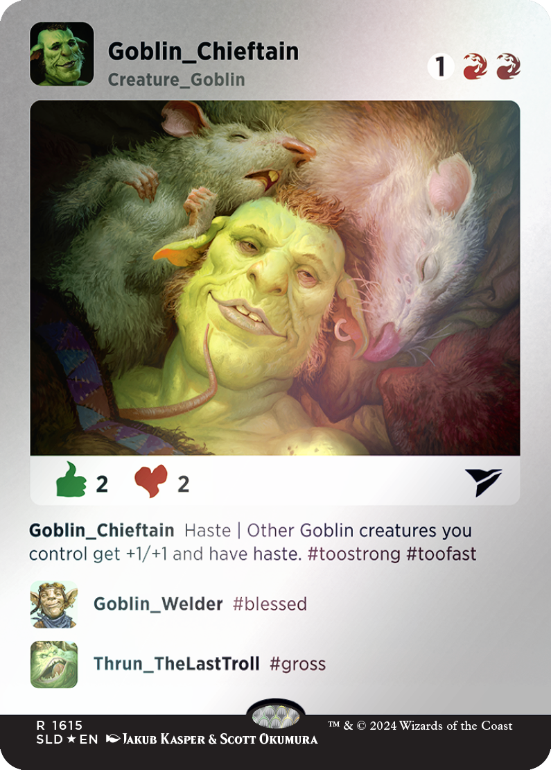 Goblin Chieftain (Rainbow Foil) [Secret Lair Drop Series] | Good Games Adelaide SA