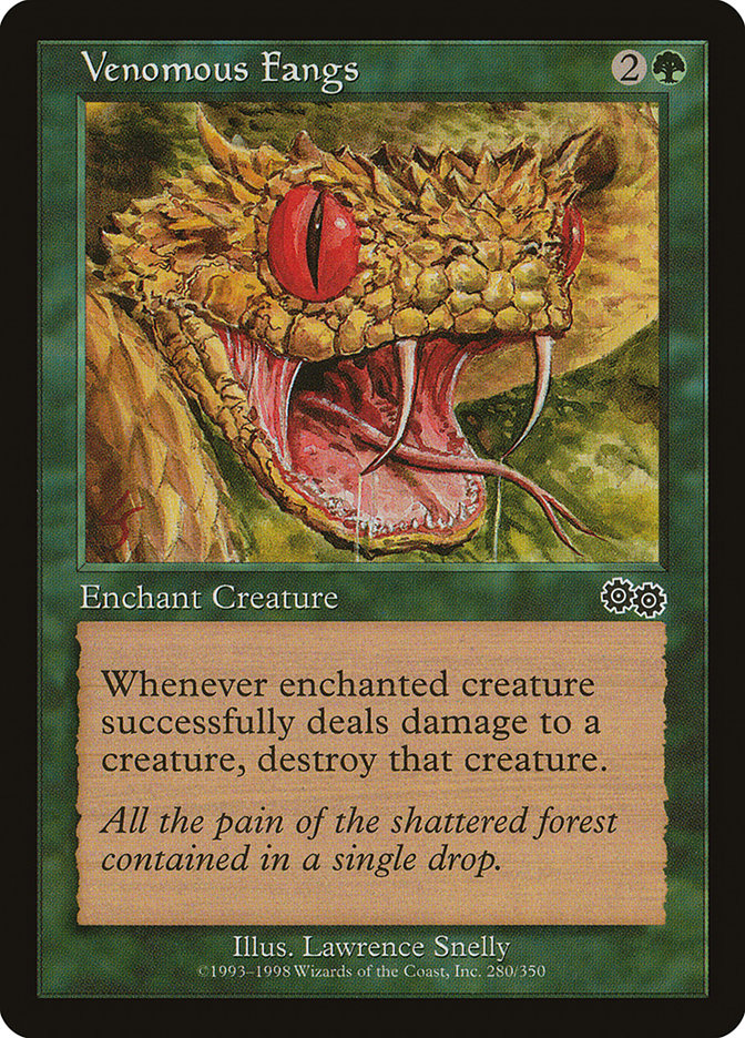 Venomous Fangs 280 (Urza's Saga)  | Good Games Adelaide SA