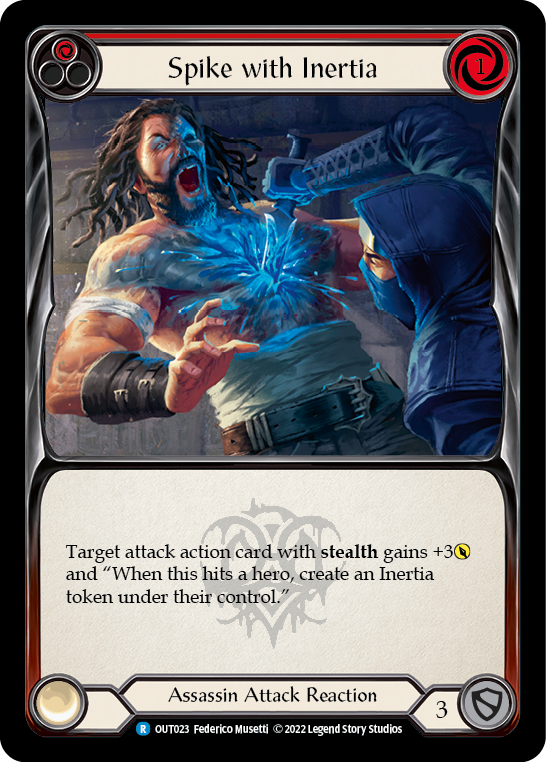 Spike with Inertia (Red) [OUT023] (Outsiders)  Rainbow Foil | Good Games Adelaide SA
