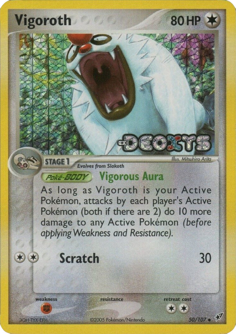 Vigoroth (50/107) (Stamped) [EX: Deoxys] | Good Games Adelaide SA