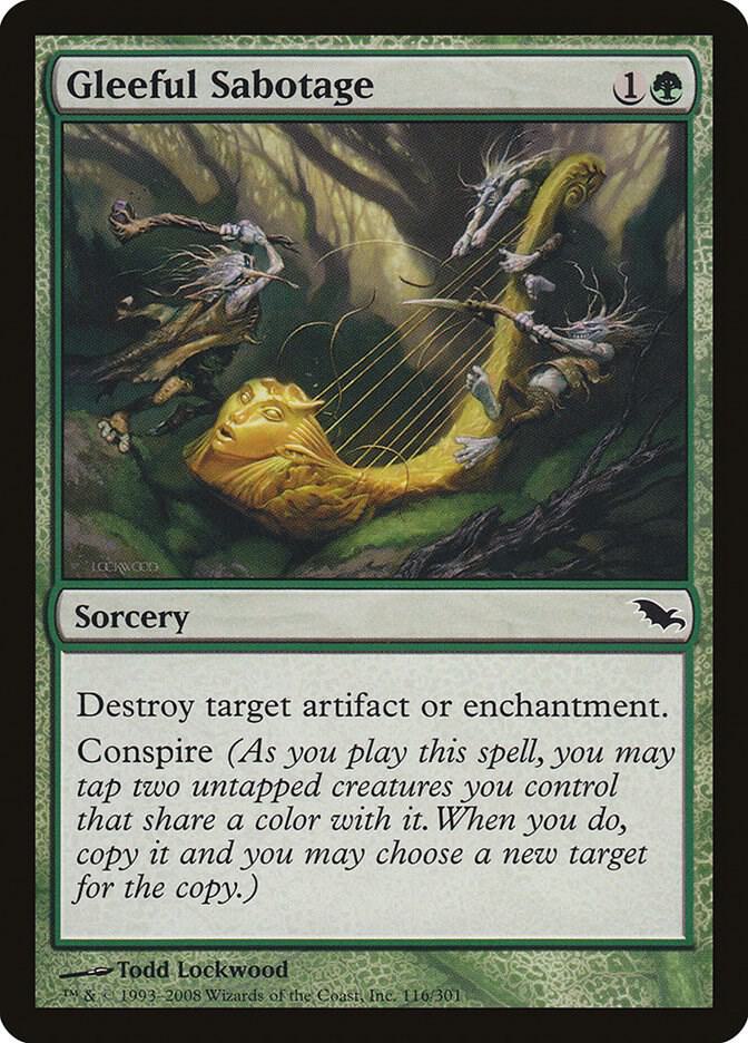 Gleeful Sabotage 116 (Shadowmoor)  - Foil | Good Games Adelaide SA