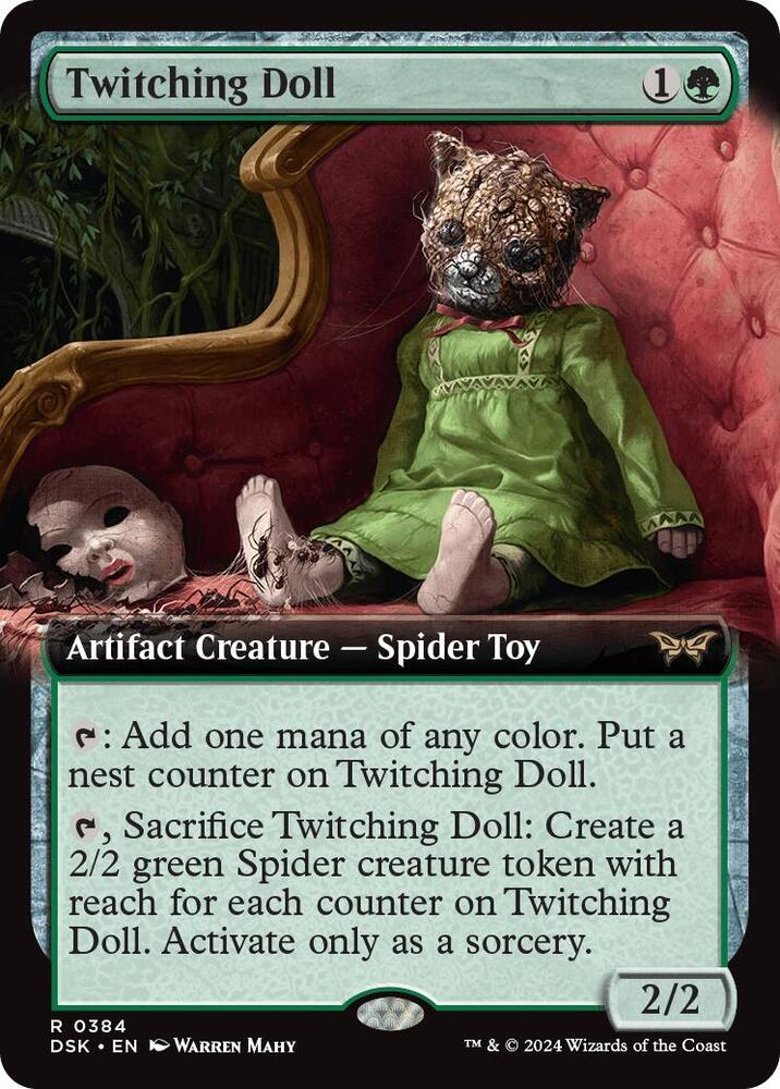 Twitching Doll Extended Art 384 (Duskmourn: House of Horror)  | Good Games Adelaide SA