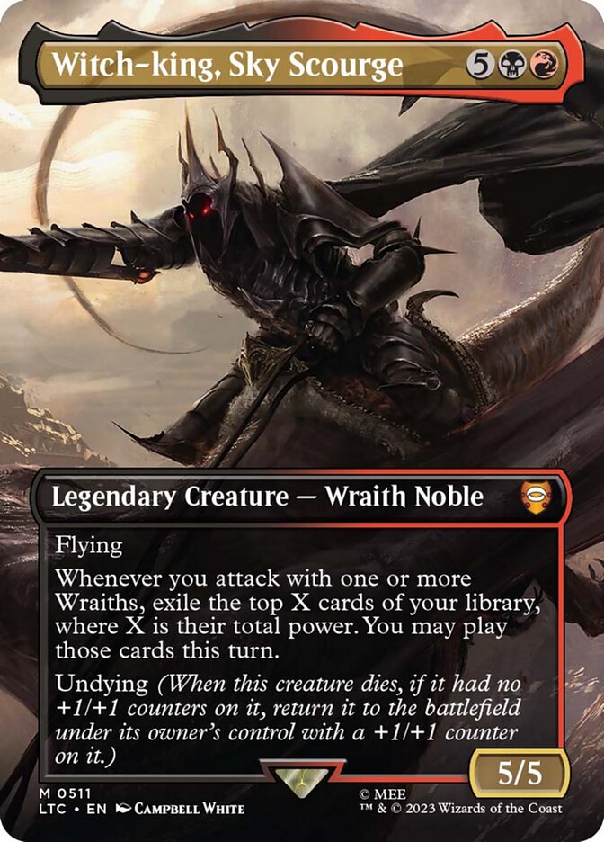 Witch-king, Sky Scourge 511 (Commander: The Lord of the Rings: Tales of Middle-earth)  - Borderless Foil | Good Games Adelaide SA