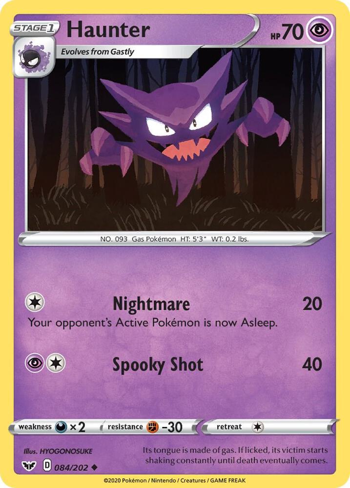 Haunter 084/202 (SWSH01: Sword & Shield Base Set)  | Good Games Adelaide SA