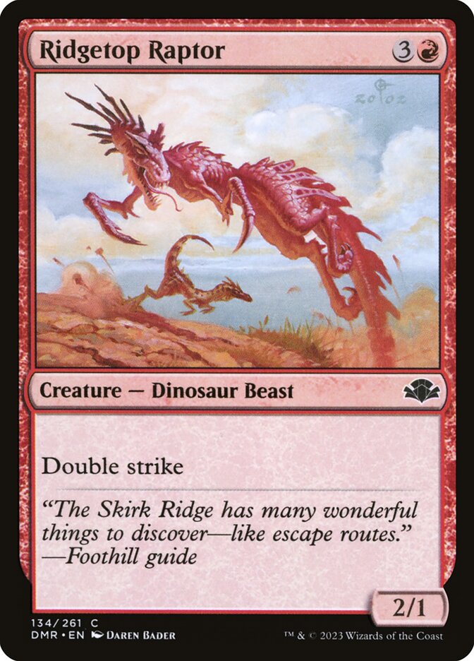 Ridgetop Raptor 134 (Dominaria Remastered)  - Foil | Good Games Adelaide SA