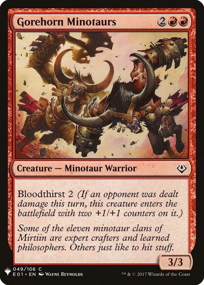 Gorehorn Minotaurs 49 (The List Reprints)  | Good Games Adelaide SA