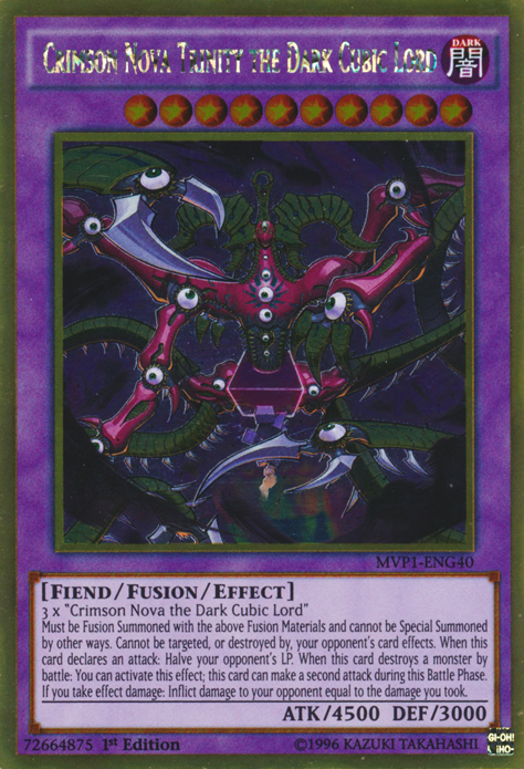 Crimson Nova Trinity the Dark Cubic Lord [MVP1-ENG40] Gold Rare | Good Games Adelaide SA
