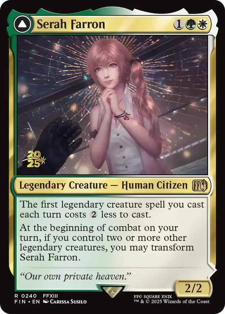 Serah Farron 240 (Prerelease Cards)  - Foil | Good Games Adelaide SA