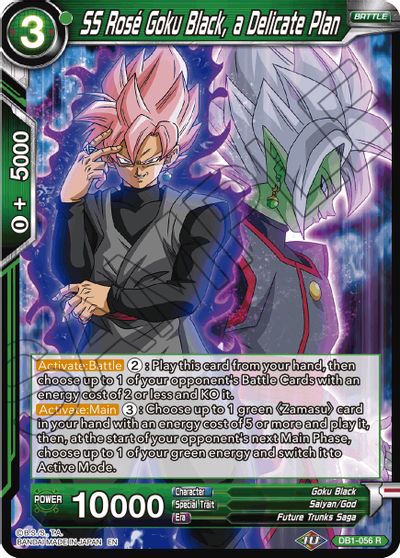 SS Rose Goku Black, a Delicate Plan (Reprint) (DB1-056) [Battle Evolution Booster] | Good Games Adelaide SA