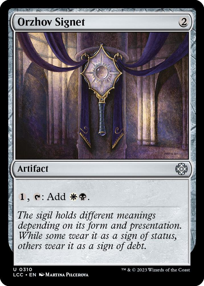 Orzhov Signet 310 (Commander: The Lost Caverns of Ixalan)  | Good Games Adelaide SA