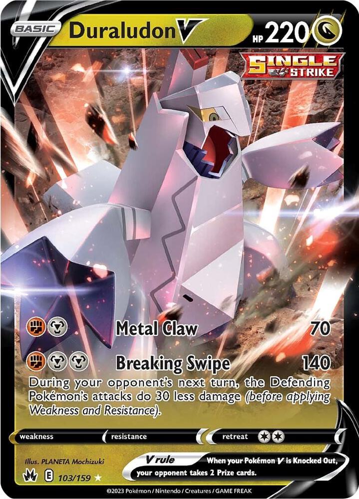 Duraludon V 103/159 (Crown Zenith)  - Holofoil | Good Games Adelaide SA
