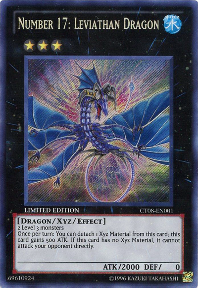 Number 17: Leviathan Dragon [CT08-EN001] Secret Rare | Good Games Adelaide SA
