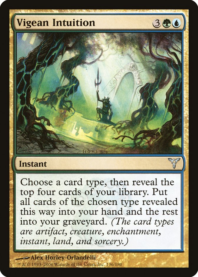 Vigean Intuition 136 (Dissension)  - Foil | Good Games Adelaide SA