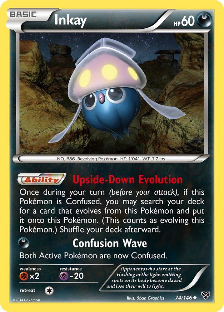 Inkay 74/146 (XY Base Set)  | Good Games Adelaide SA