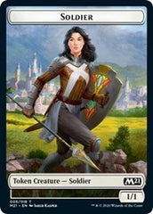 Soldier // Treasure Double-sided Token [Core Set 2021 Tokens] | Good Games Adelaide SA