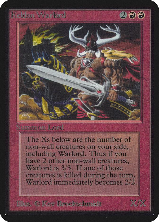 Keldon Warlord  (Alpha Edition)  | Good Games Adelaide SA