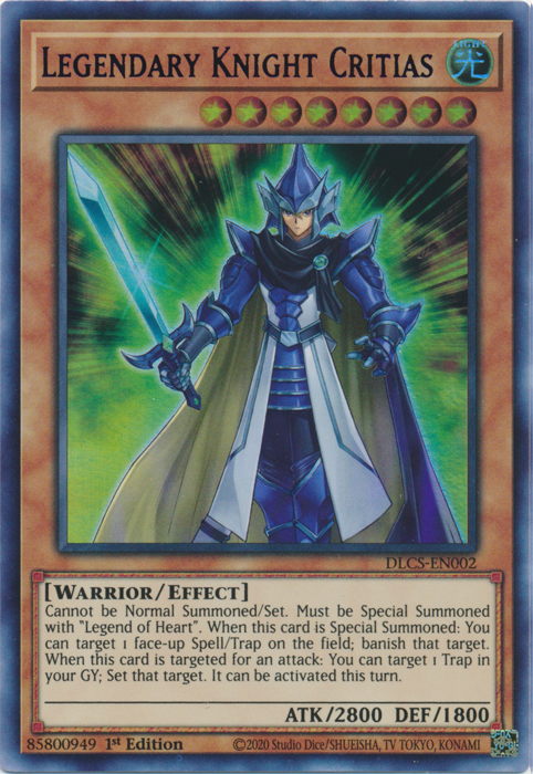 Legendary Knight Critias (Blue) [DLCS-EN002] Ultra Rare | Good Games Adelaide SA
