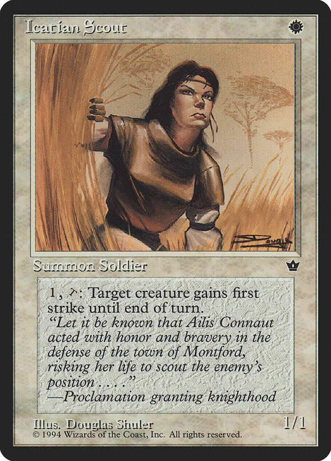 Icatian Scout (Douglas Shuler) [Fallen Empires] | Good Games Adelaide SA