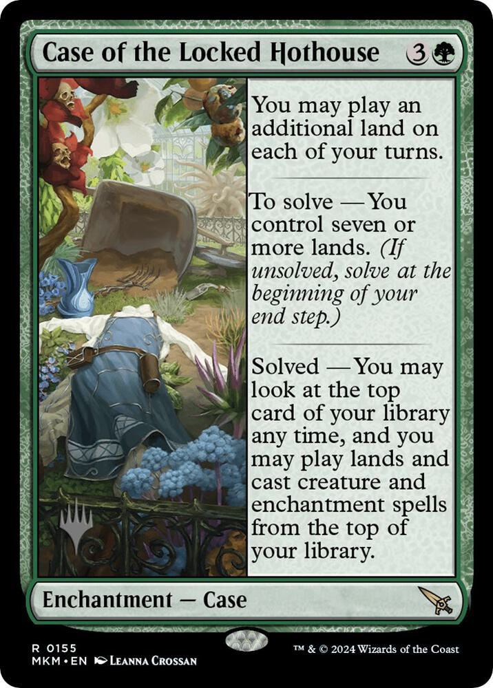 Case of the Locked Hothouse 155 (Promo Pack: Murders at Karlov Manor)  - Foil | Good Games Adelaide SA