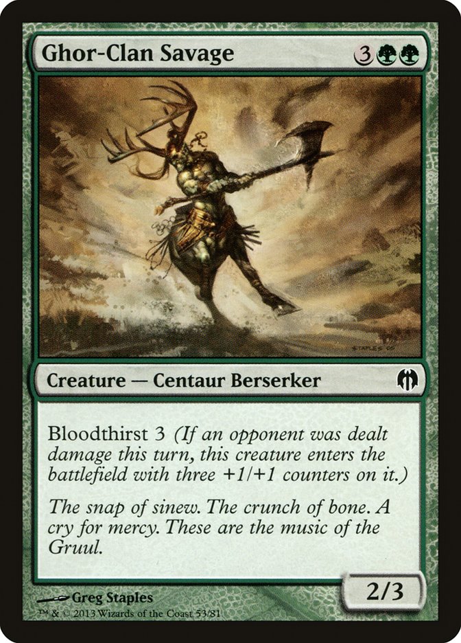 Ghor-Clan Savage [Duel Decks: Heroes vs. Monsters] | Good Games Adelaide SA