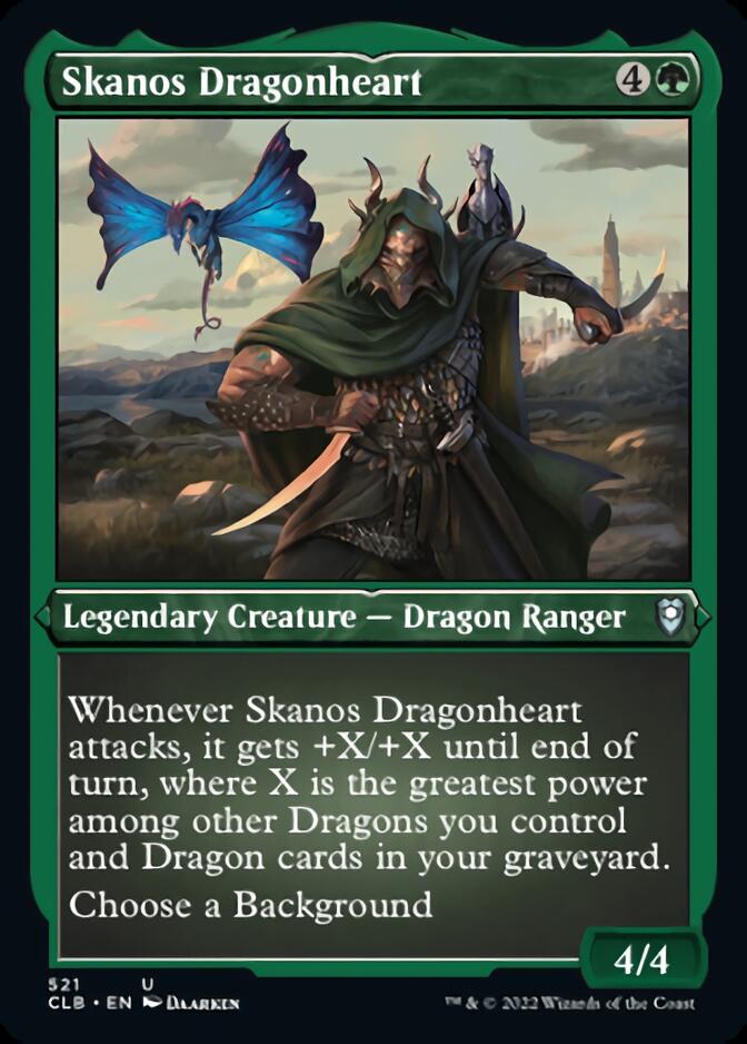 Skanos Dragonheart (Foil Etched) [Commander Legends: Battle for Baldur's Gate] | Good Games Adelaide SA