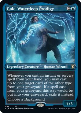 Gale Waterdeep Prodigy Foil Etched 485 (Commander Legends: Battle for Baldur's Gate)  - Foil | Good Games Adelaide SA