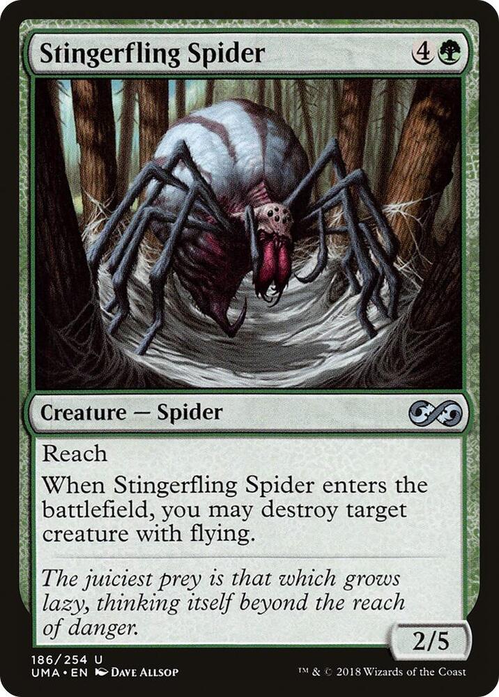 Stingerfling Spider 186 (Ultimate Masters)  - Foil | Good Games Adelaide SA