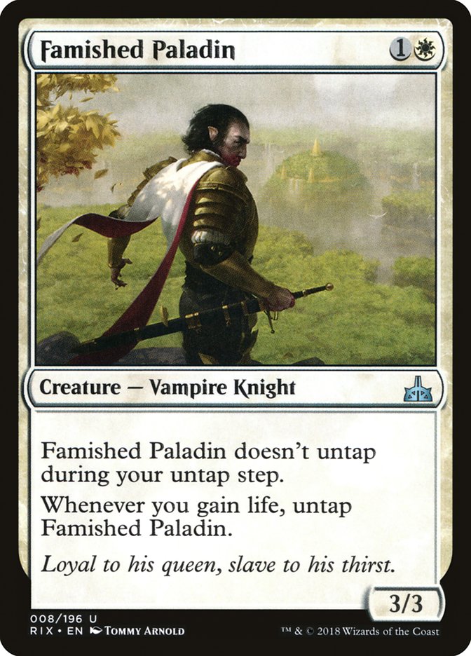 Famished Paladin 8 (Rivals of Ixalan)  | Good Games Adelaide SA