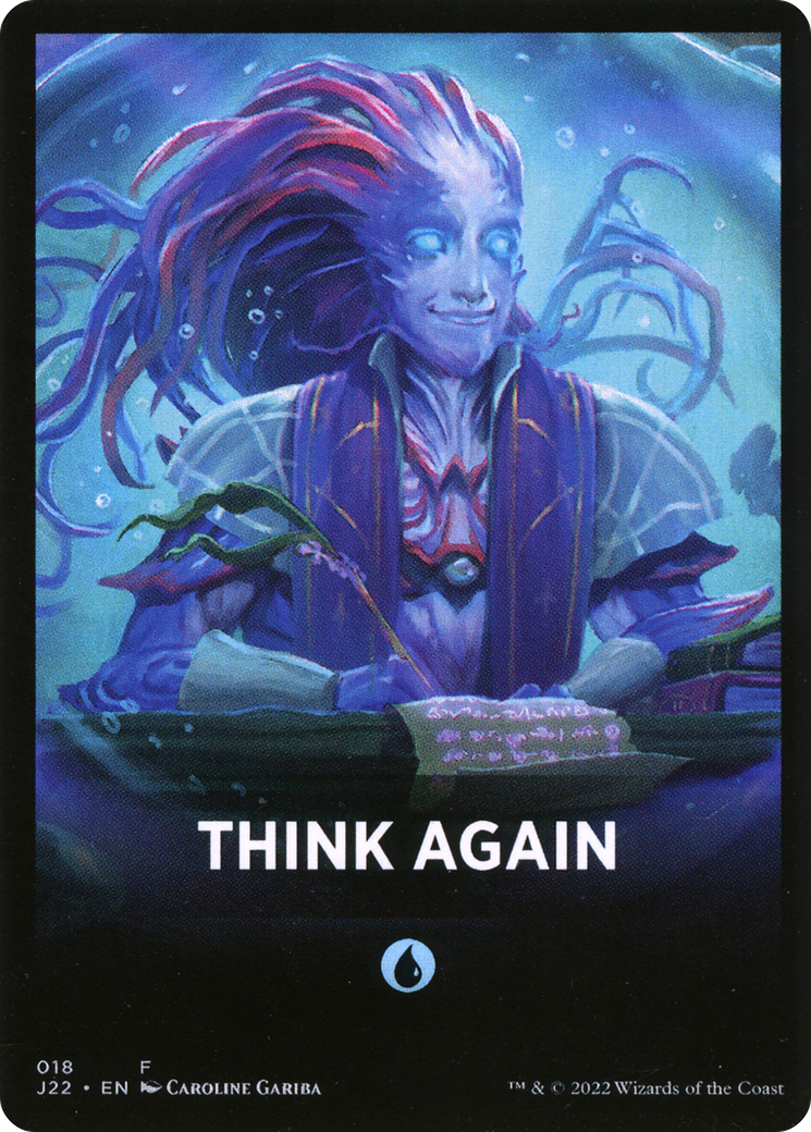 Think Again Theme Card [Jumpstart 2022 Front Cards] | Good Games Adelaide SA