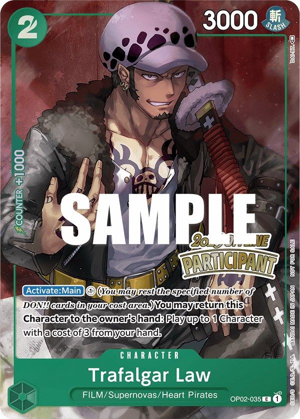 Trafalgar Law (Offline Regional 2023) [Participant] [One Piece Promotion Cards] | Good Games Adelaide SA