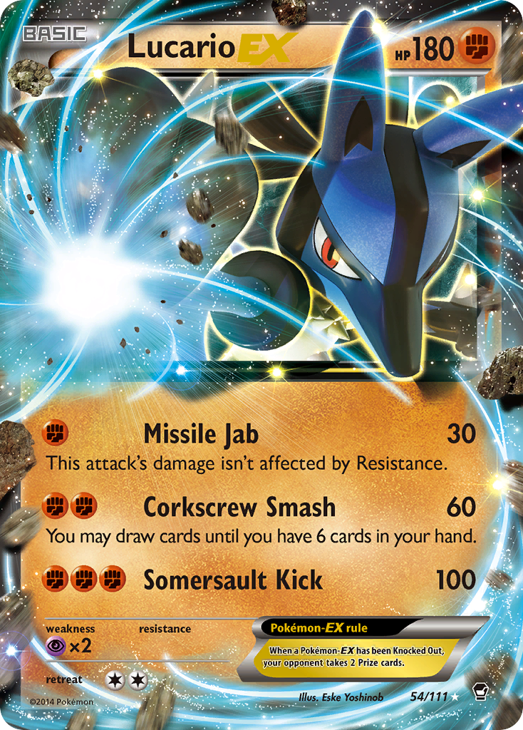 Lucario EX (54/111) [XY: Furious Fists] | Good Games Adelaide SA