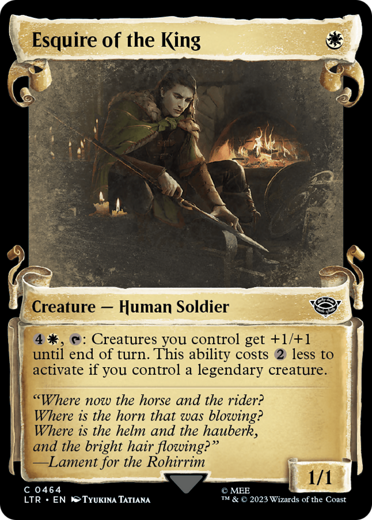 Esquire of the King [The Lord of the Rings: Tales of Middle-Earth Showcase Scrolls] | Good Games Adelaide SA