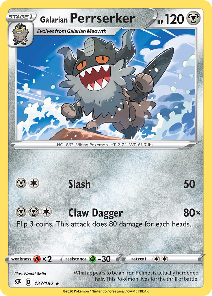Galarian Perrserker (127/192) [Sword & Shield: Rebel Clash] | Good Games Adelaide SA