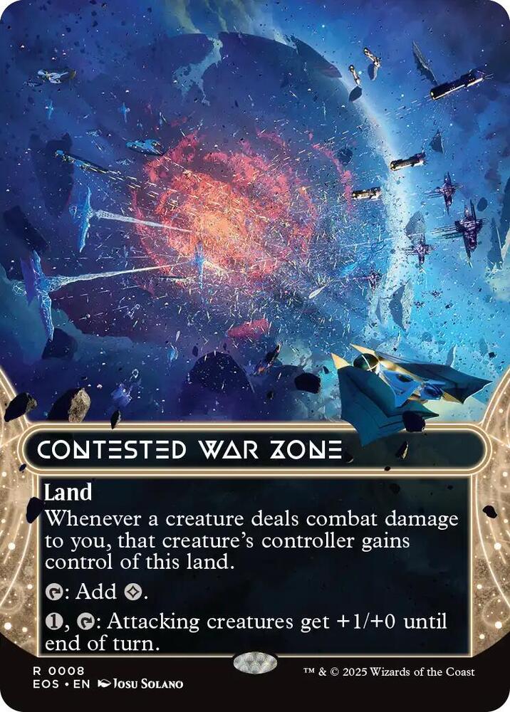 Contested War Zone  8/0 (Edge of Eternities: Stellar Sights)  - Borderless Foil | Good Games Adelaide SA