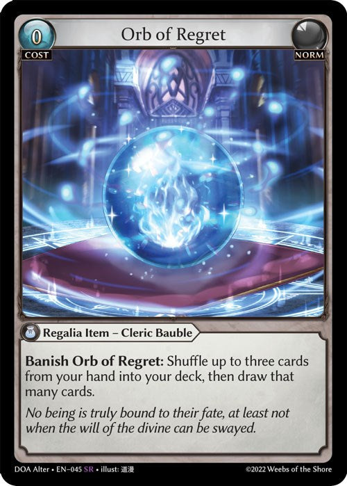 Orb of Regret (045) [Dawn of Ashes: Alter Edition] | Good Games Adelaide SA