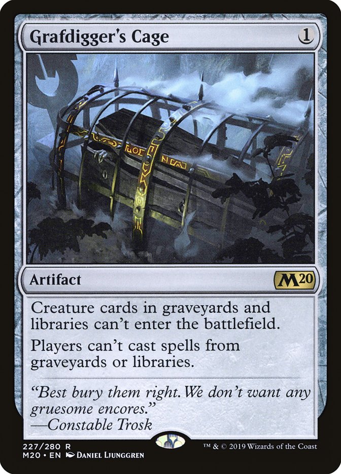 Grafdigger's Cage 227 (Core Set 2020)  - Foil | Good Games Adelaide SA