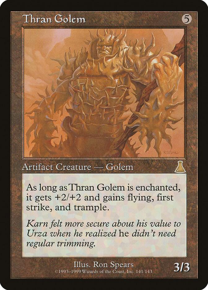Thran Golem 141 (Urza's Destiny)  - Foil | Good Games Adelaide SA
