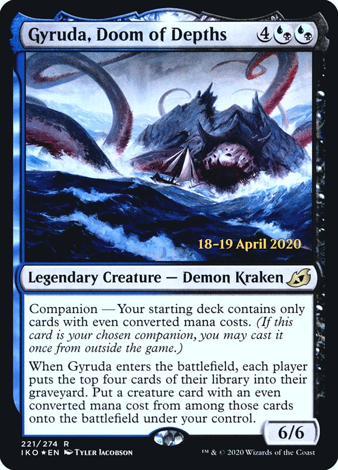 Gyruda, Doom of Depths  [Ikoria: Lair of Behemoths Prerelease Promos] | Good Games Adelaide SA