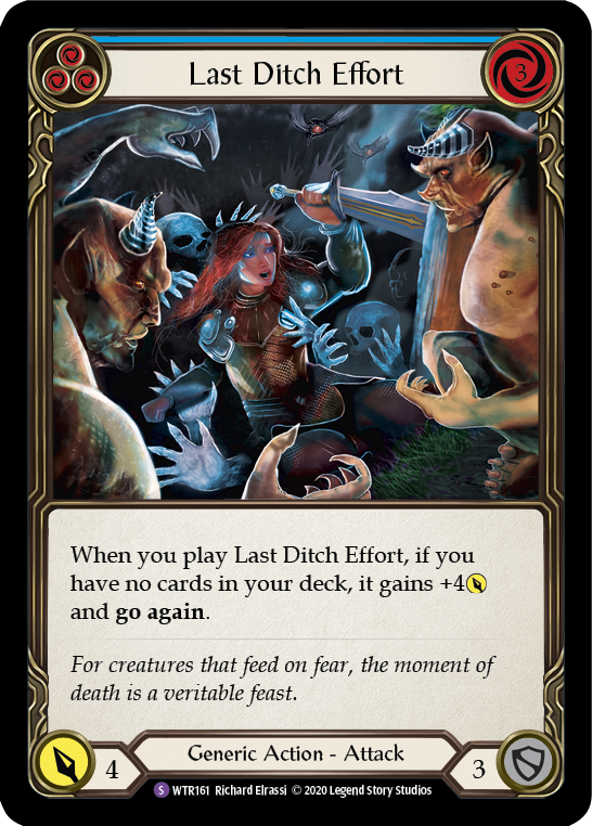 Last Ditch Effort [U-WTR161] Unlimited Rainbow Foil | Good Games Adelaide SA