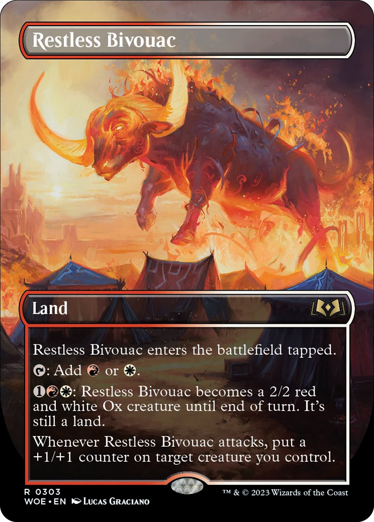 Restless Bivouac (Borderless Alternate Art) [Wilds of Eldraine] | Good Games Adelaide SA