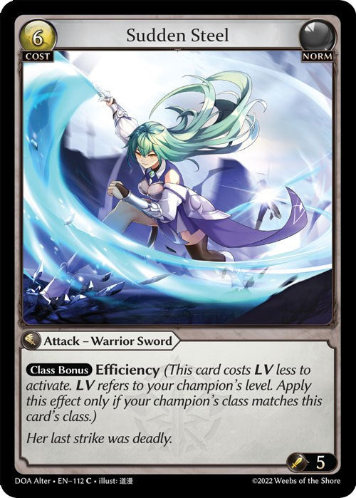Sudden Steel (112) [Dawn of Ashes: Alter Edition] | Good Games Adelaide SA