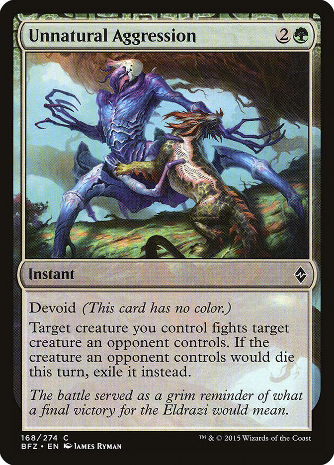 Unnatural Aggression [Battle for Zendikar] | Good Games Adelaide SA