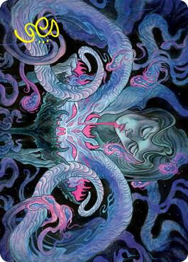 Demonic Bargain Art Card Gold Stamped Signature 30 (Art Series: Innistrad: Crimson Vow)  | Good Games Adelaide SA